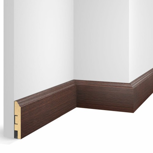 Плинтус МДФ Cosca Decor Экошпон WP07 Ясень Коньяк 2400×80×16