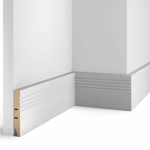 Плинтус МДФ под покраску Cosca Decor AP08 2400×100×16