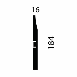 Плинтус МДФ под покраску Cosca Decor AP25 2400×184×16