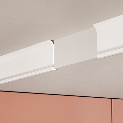 Плинтус под покраску Cosca Decor Экополимер PL002 2000×60×16