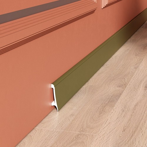 Плинтус под покраску Cosca Decor Экополимер PX018 2000×80×20