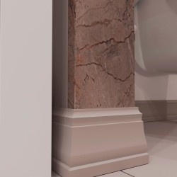 Плинтус под покраску Cosca Decor Экополимер PX024 2000×80×14