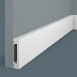 Плинтус под покраску Cosca Decor Экополимер PX050 2000×65×15