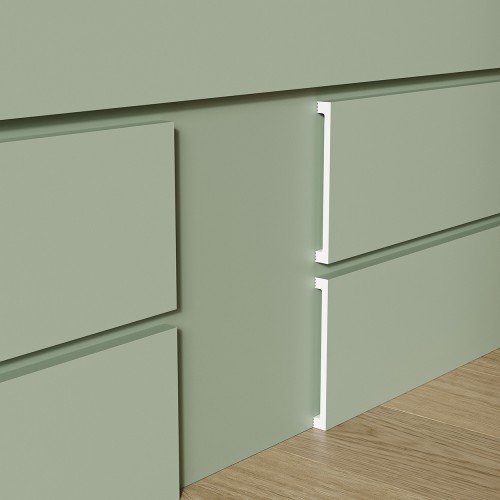 Плинтус под покраску Cosca Decor Экополимер PX057 2000×100×10