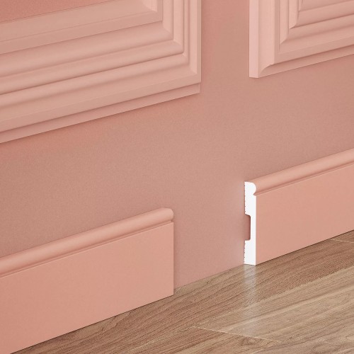 Плинтус под покраску Cosca Decor Экополимер PX032 2000×82×13