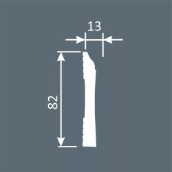 Плинтус под покраску Cosca Decor Экополимер PX030 2000×82×13