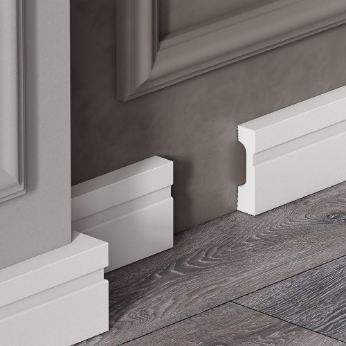 Плинтус под покраску Cosca Decor Экополимер PX029 2000×70×19