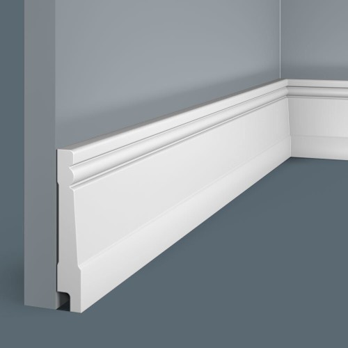 Плинтус под покраску Cosca Decor Экополимер PX016 2000×90×15