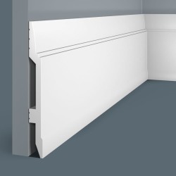 Плинтус под покраску Cosca Decor Экополимер PX007 2000×150×17