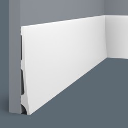 Плинтус под покраску Cosca Decor Экополимер PX040 2000×133×16