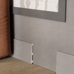 Плинтус под покраску Cosca Decor Экополимер PX044 2000×185×16