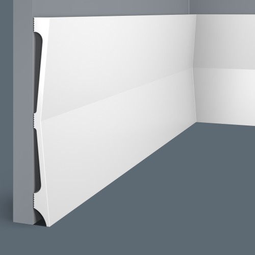 Плинтус под покраску Cosca Decor Экополимер PX039 2000×185×16