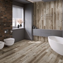 Кварцвиниловая плитка Damy Floor клеевая Family LVT Дуб Лофт Loft Oak 1508-1-LVT 1227×187×2,5
