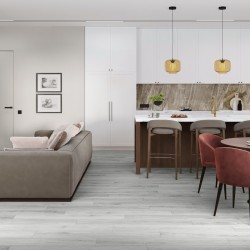 Кварцвиниловая плитка Damy Floor клеевая Family LVT Дуб Альпийский Alpine Oak 1536-2-LVT 1227×187×2,5
