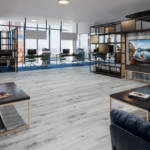 Кварцвиниловая плитка Damy Floor клеевая Family LVT Дуб Альпийский Alpine Oak 1536-2-LVT 1227×187×2,5