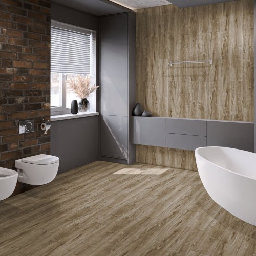 Кварцвиниловая плитка Damy Floor клеевая Family LVT Дуб Имбирный Ginger Oak 248-8-LVT 1227×187×2,5