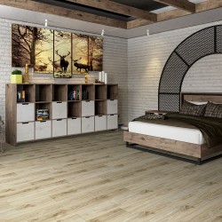 Кварцвиниловая плитка Damy Floor клеевая Family LVT Дуб Белый White Oak SL3739-3-LVT 1227×187×2,5