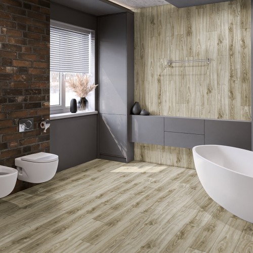 Кварцвиниловая плитка Damy Floor клеевая Family LVT Дуб Белый White Oak SL3739-3-LVT 1227×187×2,5