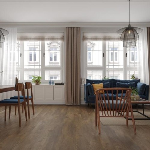 Кварцвиниловая плитка Alpine Floor клеевая Easy Line Дуб Гоен ЕСО 3-45 1219,2×184,15×3