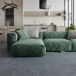 Кварцвиниловая плитка Vinilam клеевая Ceramo Stone Glue Мальтийский Базальт 91907 950×475×2,5