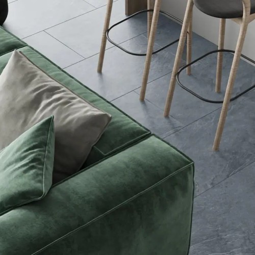 Кварцвиниловая плитка Vinilam клеевая Ceramo Stone Glue Мальтийский Базальт 91907 950×475×2,5