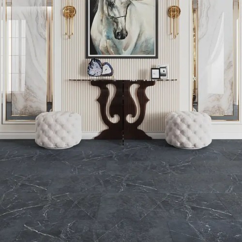 Кварцвиниловая плитка Vinilam клеевая Ceramo Stone Glue Ионический Мрамор 91909 950×475×2,5