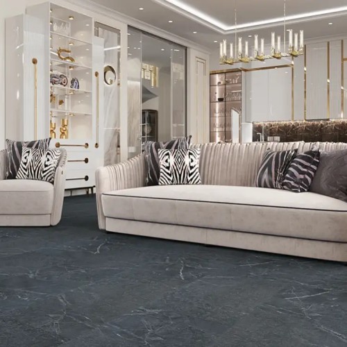 Кварцвиниловая плитка Vinilam клеевая Ceramo Stone Glue Ионический Мрамор 91909 950×475×2,5