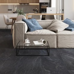 Кварцвиниловая плитка Vinilam клеевая Ceramo Stone Glue Неаполитанский Черный 91910 950×475×2,5