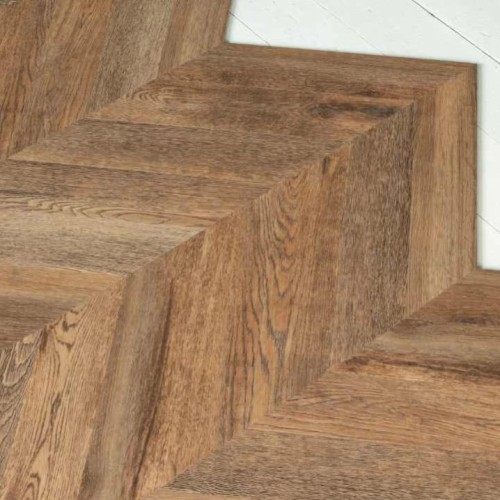 Кварцвиниловая плитка Vinilam клеевая Parquet Chevron Glue Шеврон Нормандия RI153610CL4 французская елка 690×115×2,5