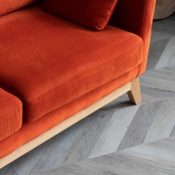 Кварцвиниловая плитка Vinilam клеевая Parquet Chevron Glue Шеврон Легран RI444515CL4 французская елка 690×115×2,5