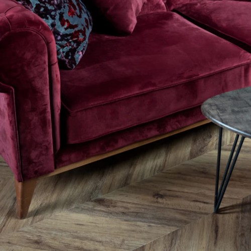 Кварцвиниловая плитка Vinilam клеевая Parquet Chevron Glue Шеврон Лувр I107516 французская елка 690×115×2,5