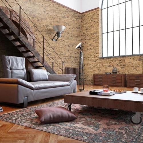 Пробковая стеновая панель Corkstyle Corkbrick Ardesia Natura 800×250×22