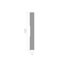 Молдинг ЛДФ под покраску Ultrawood BO 1012 i 2000×100×12