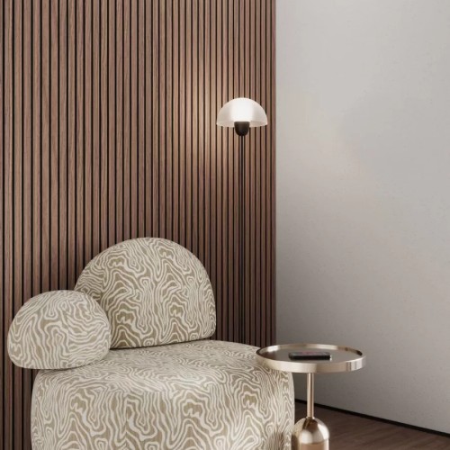 МДФ стеновая панель акустическая Ликорн Орех Американский черный войлок 2800×300×9