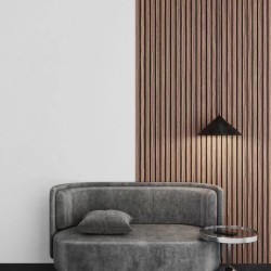 МДФ стеновая панель акустическая Ликорн Орех Американский черный войлок 2800×300×9