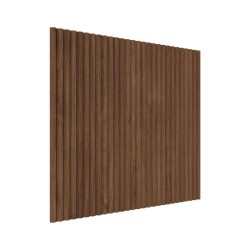 МДФ стеновая панель Ликорн Полосы Орех темный 500×500×8