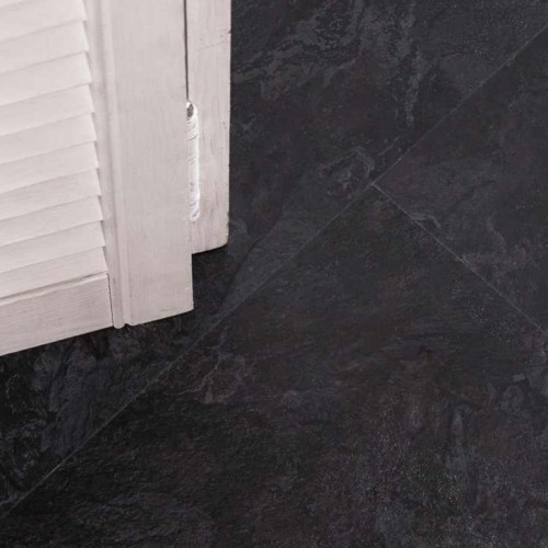 Кварцвиниловый SPC ламинат Vinilam Ceramo Stone Сланцевый Черный 61607 940×470×8