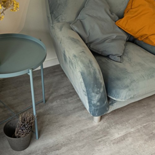 Кварцвиниловый SPC ламинат Vinilam Ceramo Stone Цемент Светлый 71614 940×470×8