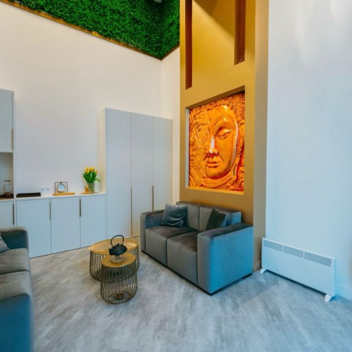 Кварцвиниловый SPC ламинат Vinilam Ceramo Stone Цемент Светлый 71614 940×470×8