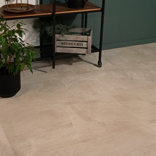 Кварцвиниловый SPC ламинат Vinilam Ceramo Stone Бетон Белый 71615 940×470×8