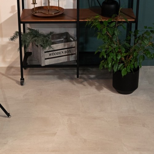 Кварцвиниловый SPC ламинат Vinilam Ceramo Stone Бетон Белый 71615 940×470×8