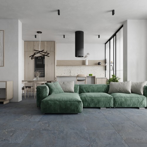 Кварцвиниловый SPC ламинат Vinilam Ceramo Stone Мальтийский Базальт 91907 940×470×8