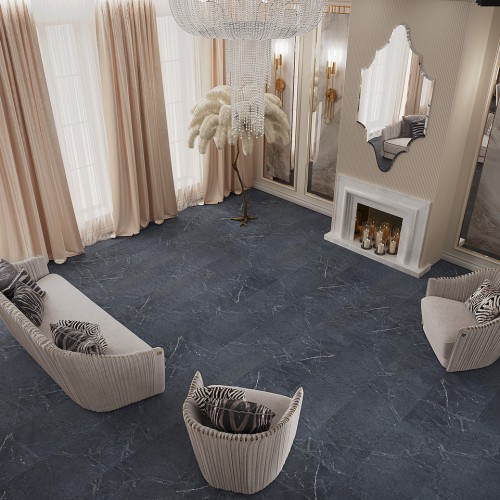 Кварцвиниловый SPC ламинат Vinilam Ceramo Stone Ионический Мрамор 91909 940×470×8