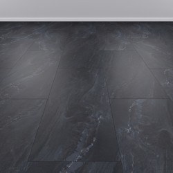 Кварцвиниловый SPC ламинат Vinilam Ceramo Stone Неаполитанский Черный 91910 940×470×8