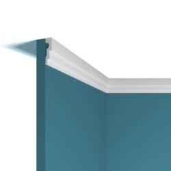 Потолочный плинтус под покраску Перфект Плюс P105 2000×12×42