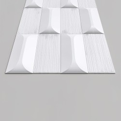 Стеновая панель 3D под покраску Alpine Walls Geometrium ECOGR0210W 1200×600×25