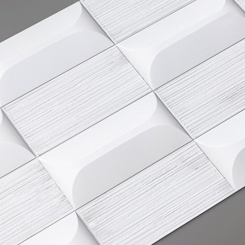 Стеновая панель 3D под покраску Alpine Walls Geometrium ECOGR0210W 1200×600×25