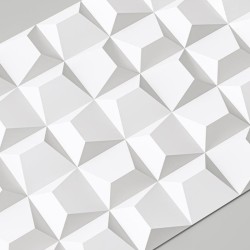 Стеновая панель 3D под покраску Alpine Walls Geometrium ECOGR0202W 1200×600×25