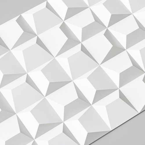 Стеновая панель 3D под покраску Alpine Walls Geometrium ECOGR0202W 1200×600×25