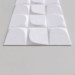 Стеновая панель 3D под покраску Alpine Walls Geometrium ECOGR0203W 1200×600×25